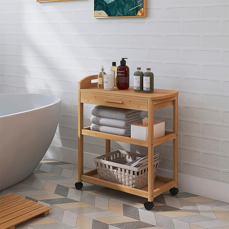 Chariot de cuisine roulante avec lanceur pour une utilisation de la cuisine
